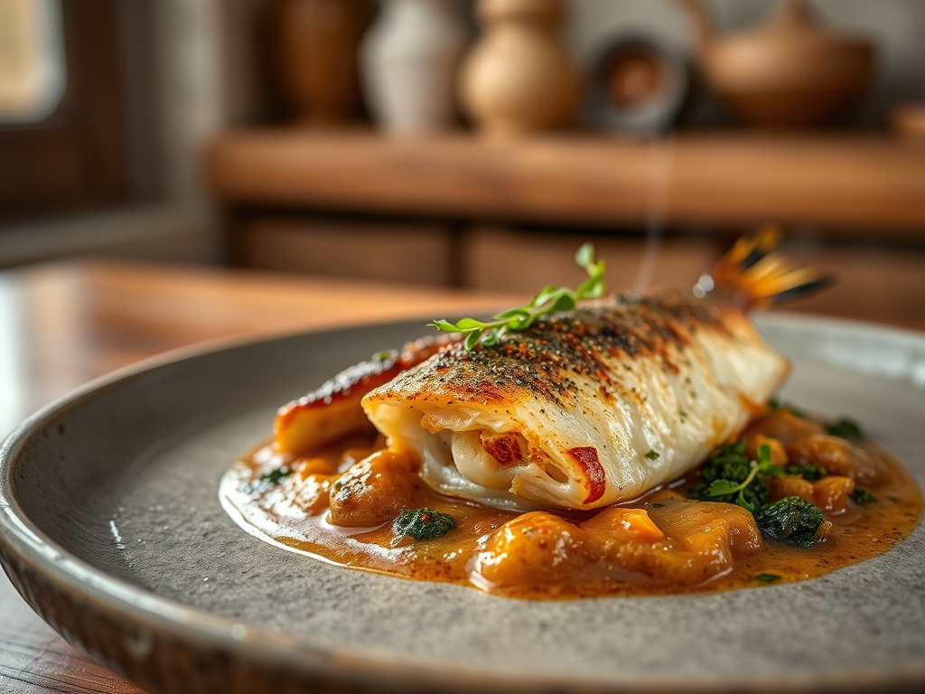 Caldeirada de peixes nobres