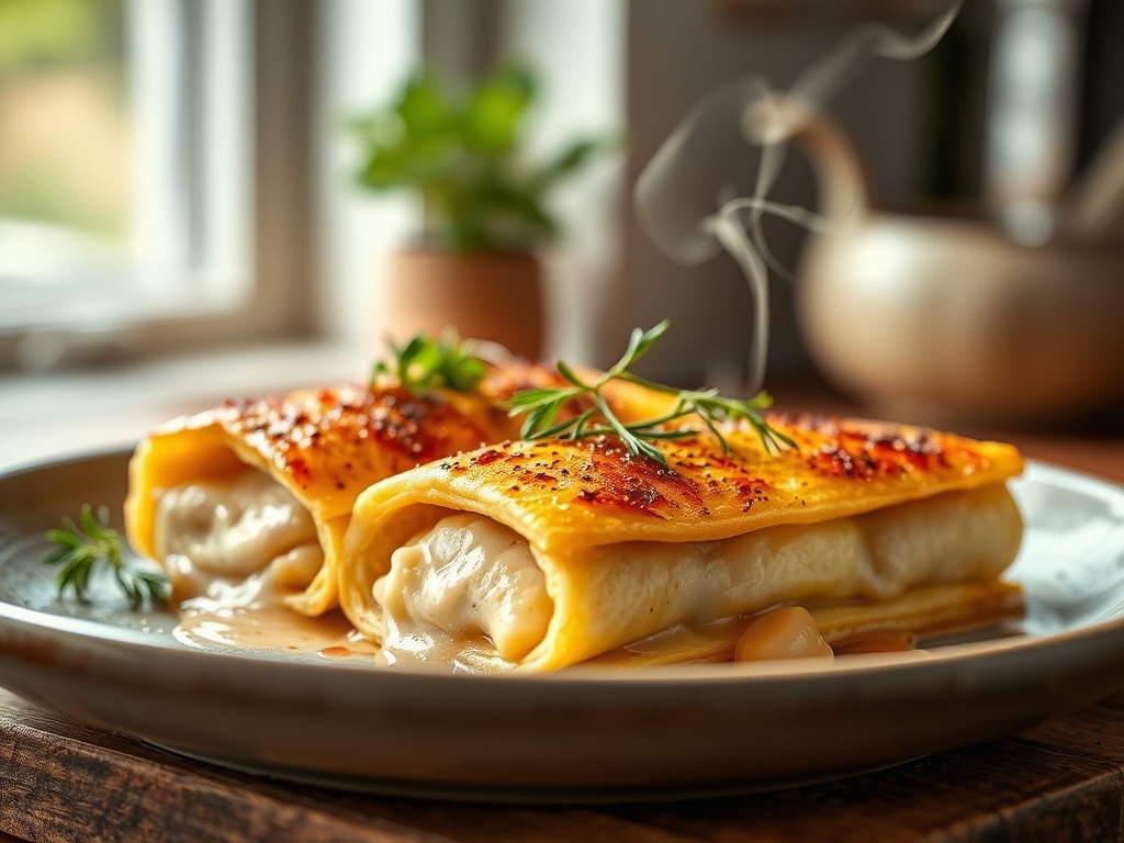 Canelones de pato e foie gras