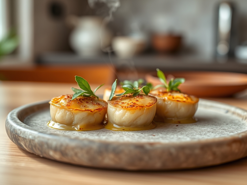 Cogumelos recheados com foie gras