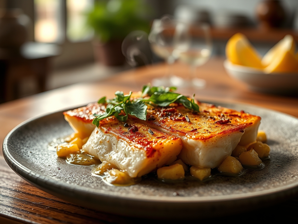 Lasanha de bacalhau e espinafres